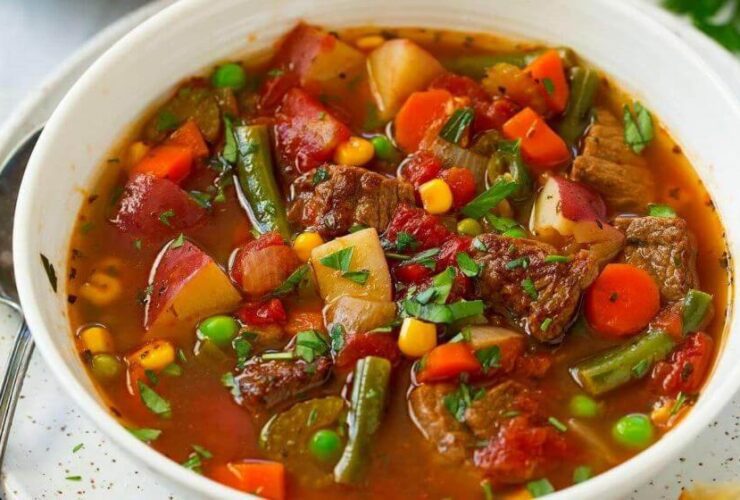 Pioneer Woman vegetable beef soup