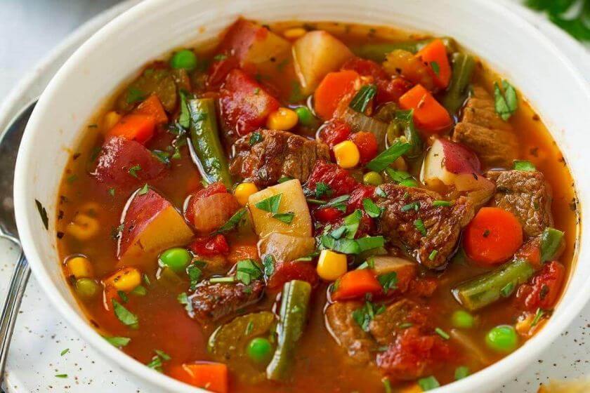 Pioneer Woman vegetable beef soup