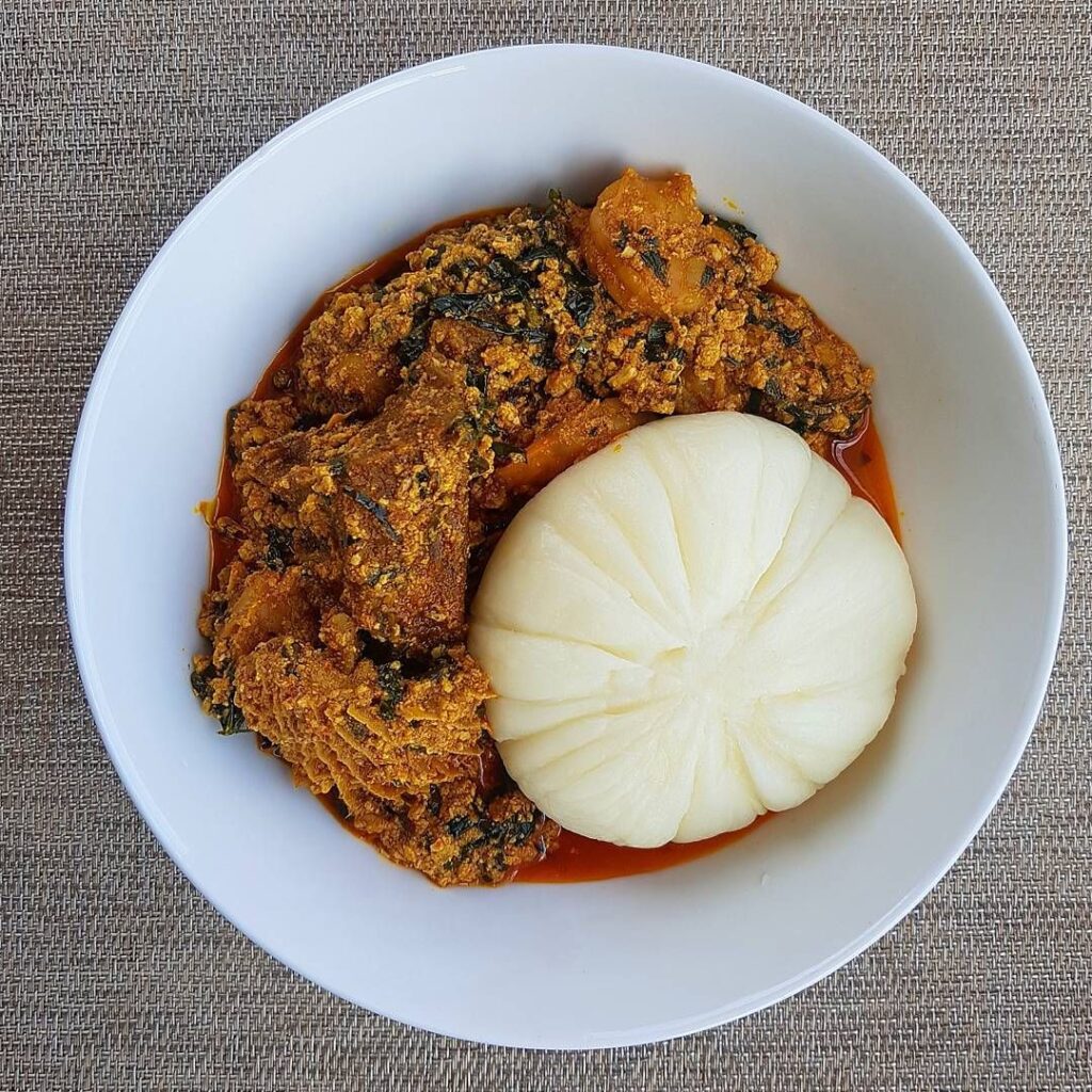 Pounded Yam And Egusi Soup Recipe