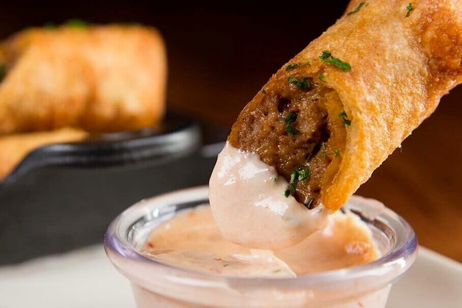 Cheesecake Factory Cheeseburger Spring Rolls