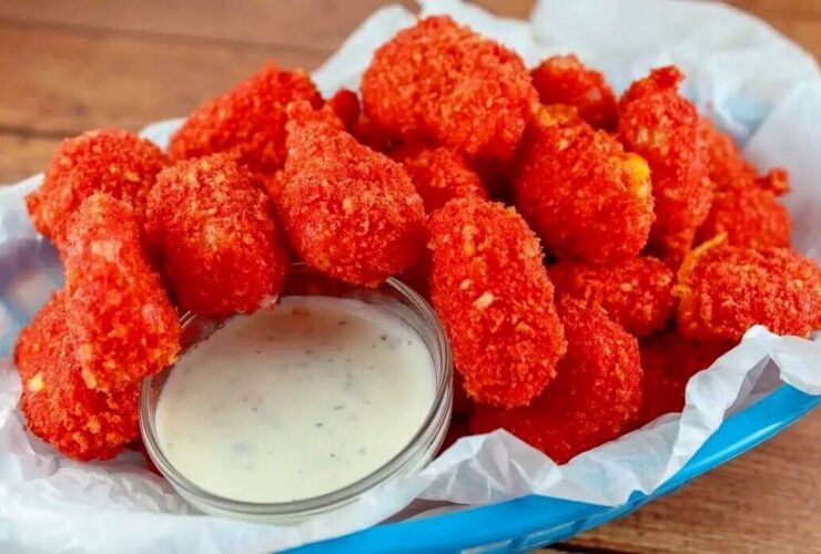 Hot Cheeto Mozzarella Sticks