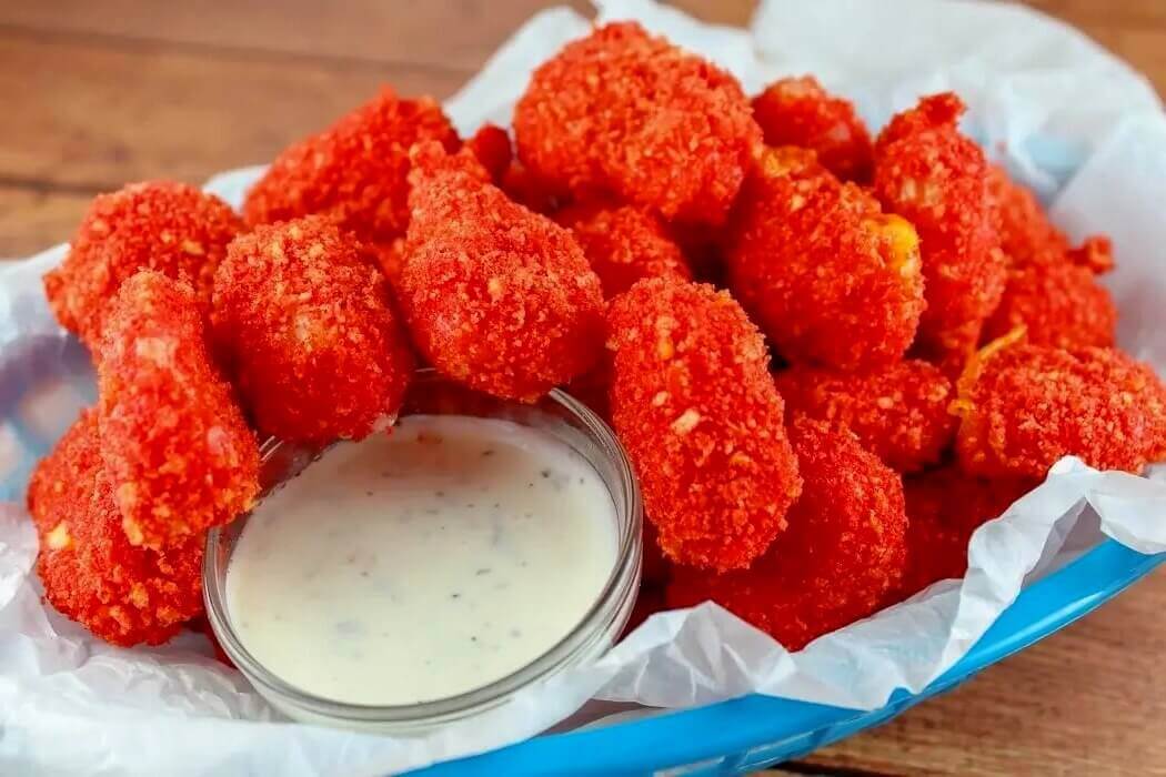 Hot Cheeto Mozzarella Sticks