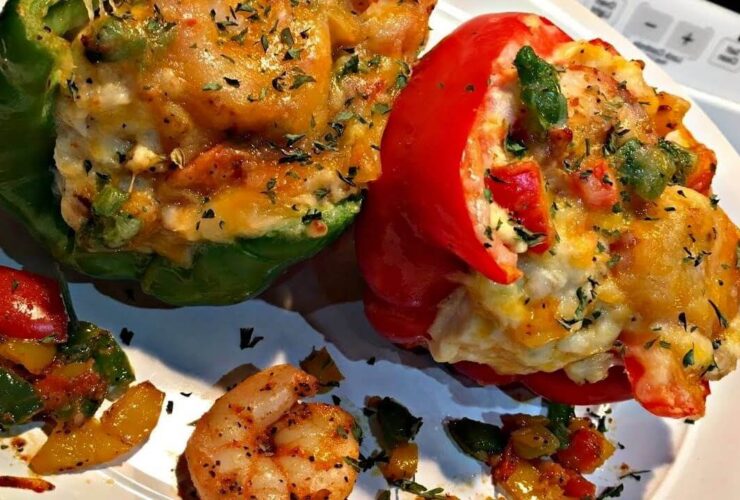 Seafood Stuffed Bell Peppers