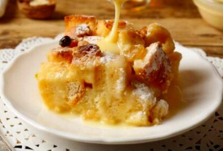 Old Fashioned Bread Pudding Recipe With Vanilla Sauce