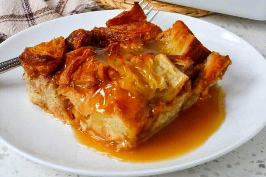 Croissant Bread Pudding Recipe With Bourbon Sauce