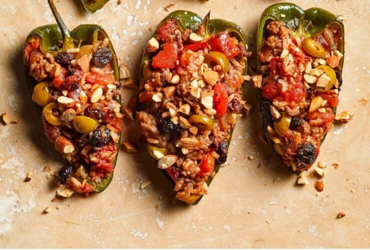 Mexican Stuffed Poblano Peppers