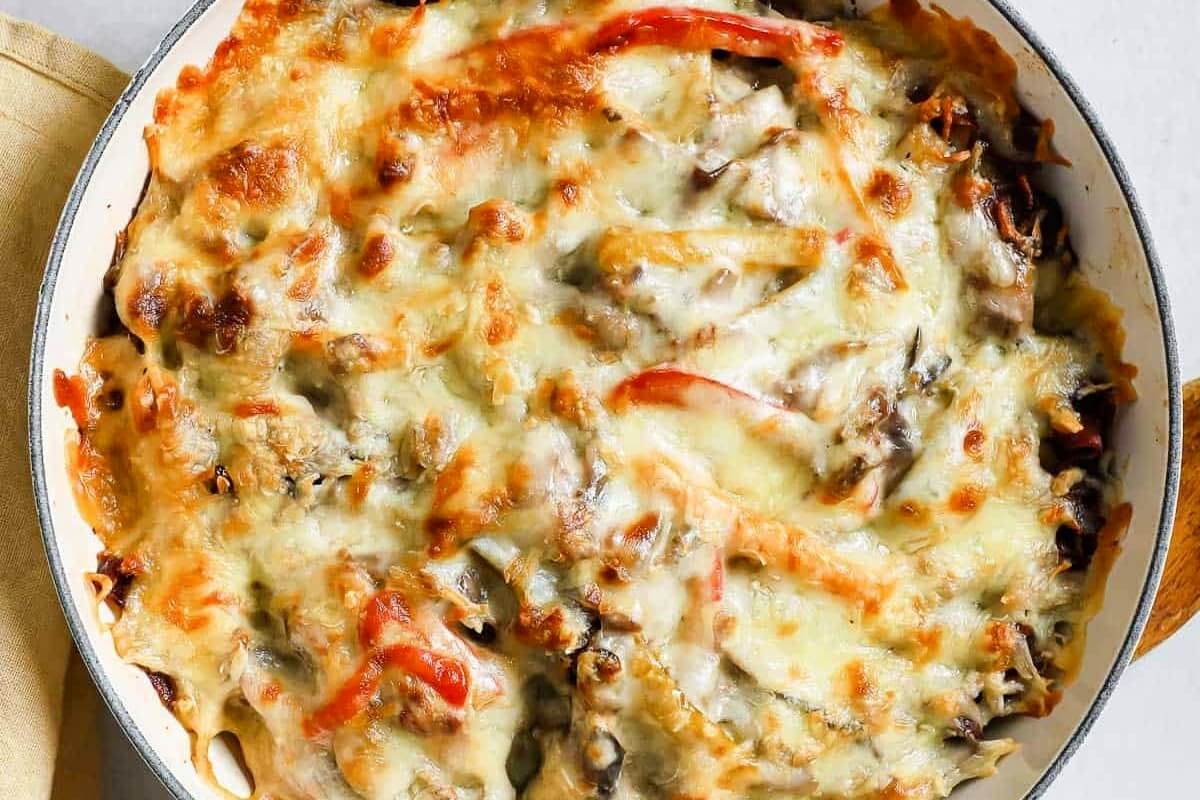 Philly Cheese Steak Casserole