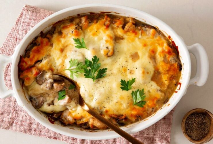 Hamburger Mushroom Bake