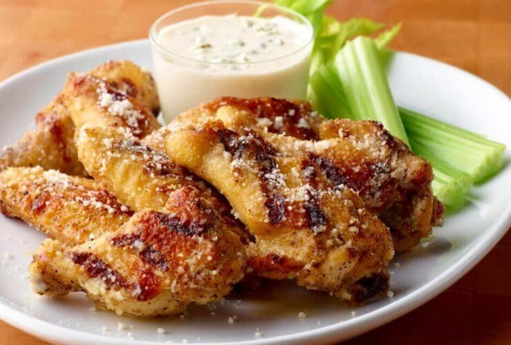 Garlic Parmesan Buffalo Wings