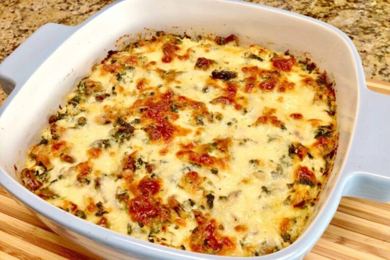 Keto Chicken Parmesan Casserole Recipe