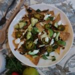 Plate of Healthy Nachos. Healthy Nachos Recipe