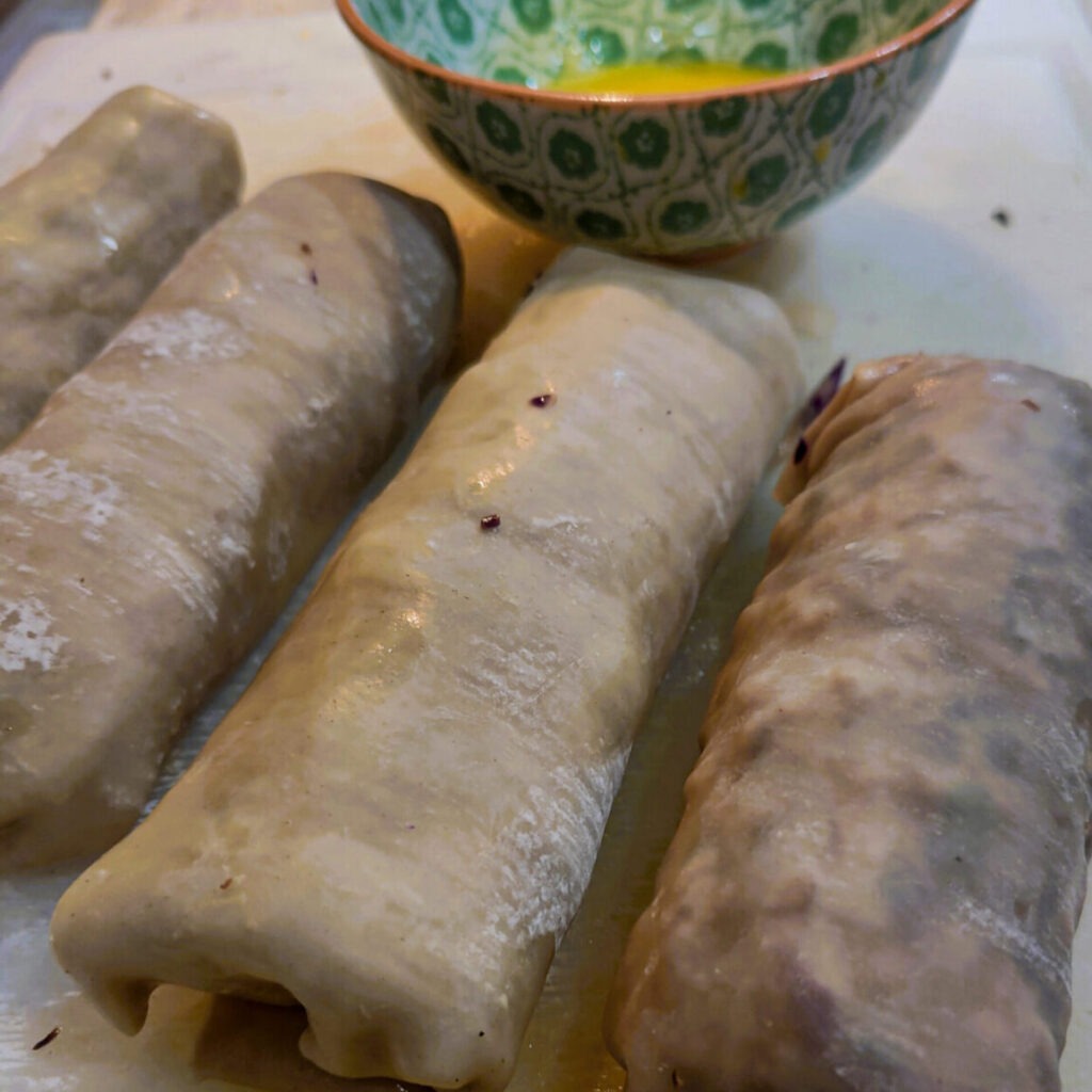 Turkey Egg Rolls before putting in the air fryer