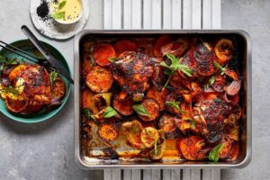 Sizzling Harissa Chicken Traybake