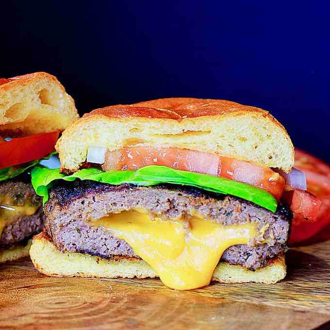 The Famous Juicy Lucy Cheeseburger