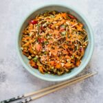 Spicy Peanut Soba Noodle Salad