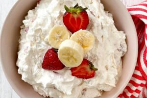 Strawberry Banana Cheesecake Salad Recipe