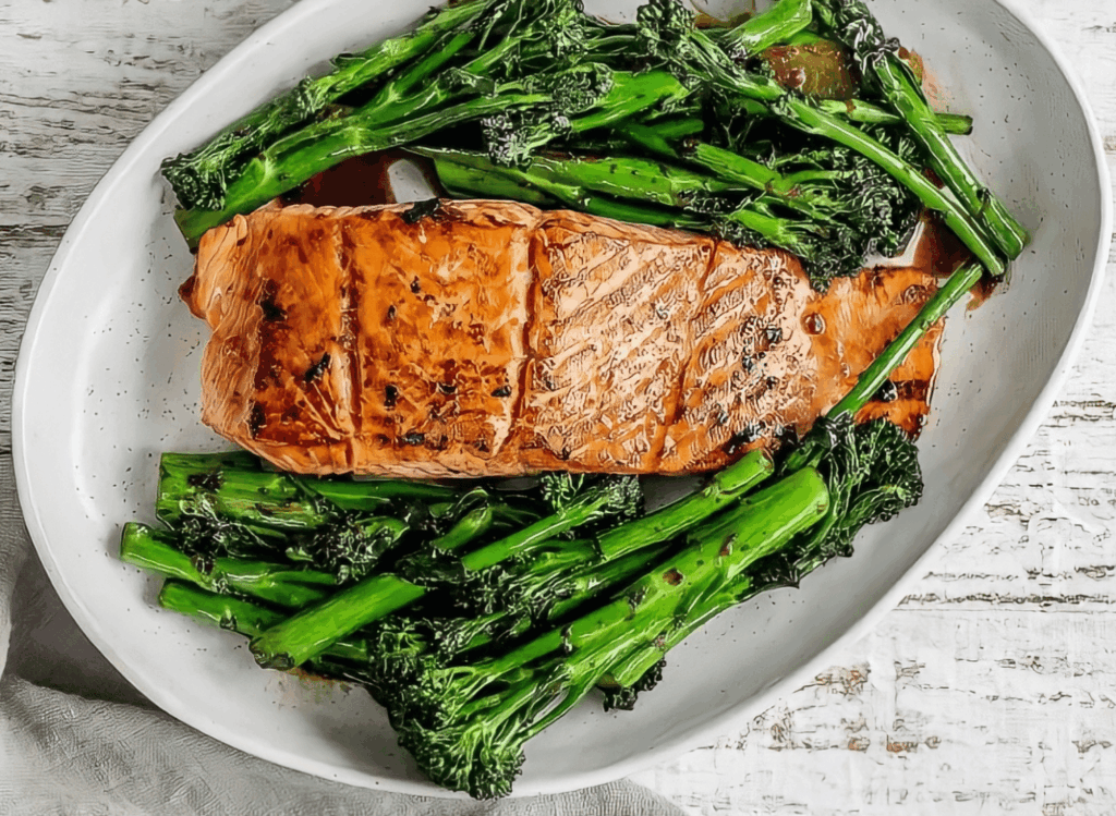 DASH Diet Salmon and Broccolini with Lemon Garlic Caper Sauce 27 DASH Diet Salmon and Broccolini with Lemon Garlic Caper Sauce