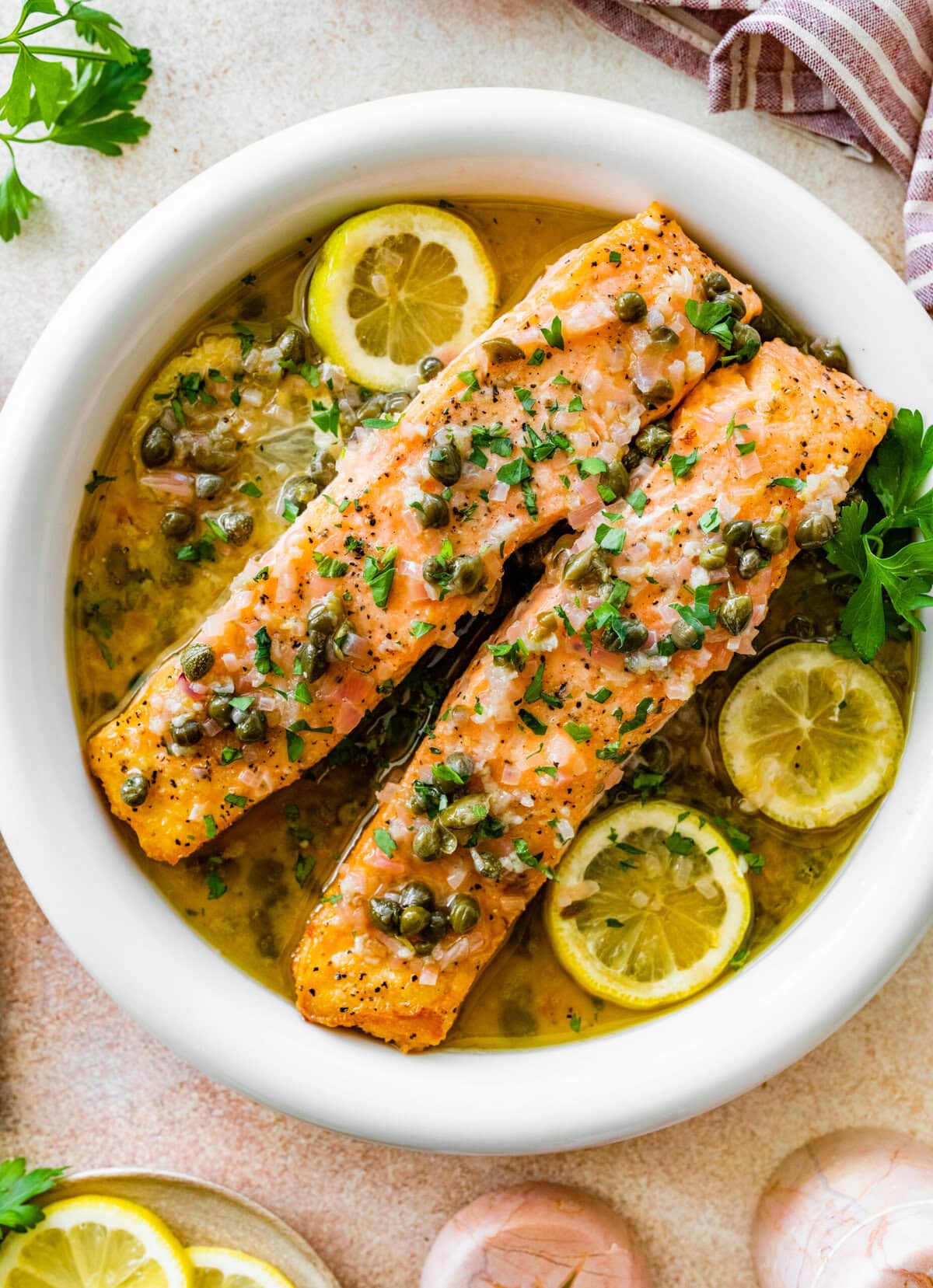 DASH Diet Salmon and Broccolini with Lemon Garlic Caper Sauce 25 DASH Diet Salmon and Broccolini with Lemon Garlic Caper Sauce