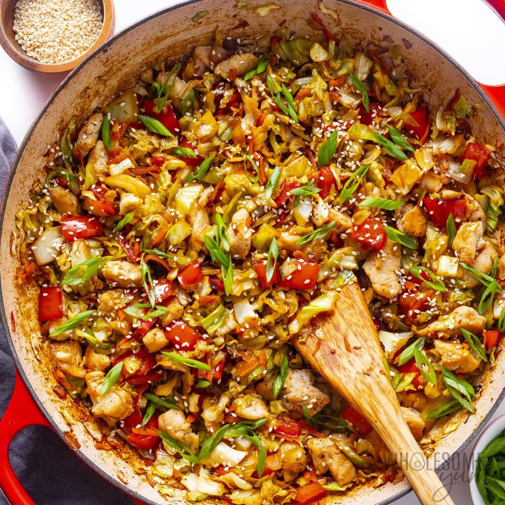 Cabbage Stir Fry — Fast Garlic-Ginger Skillet with Soy & Sesame