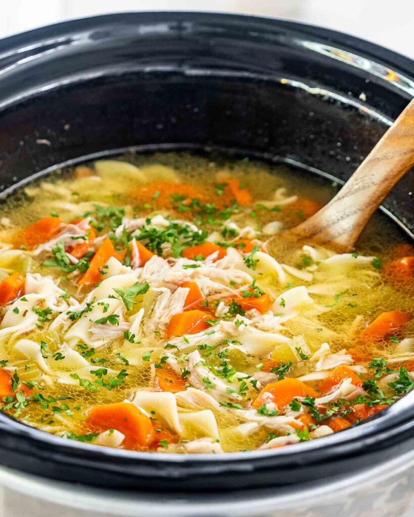 Crockpot Chicken Noodle Soup — From-Scratch, Nourishing & Simmers All Day